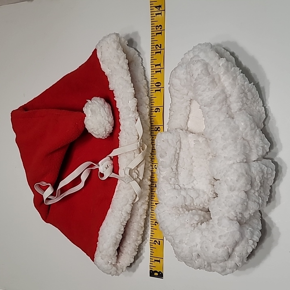 Dog‎ SANTA 🎅  Hat and Fleece Collar  XLARGE Preloved